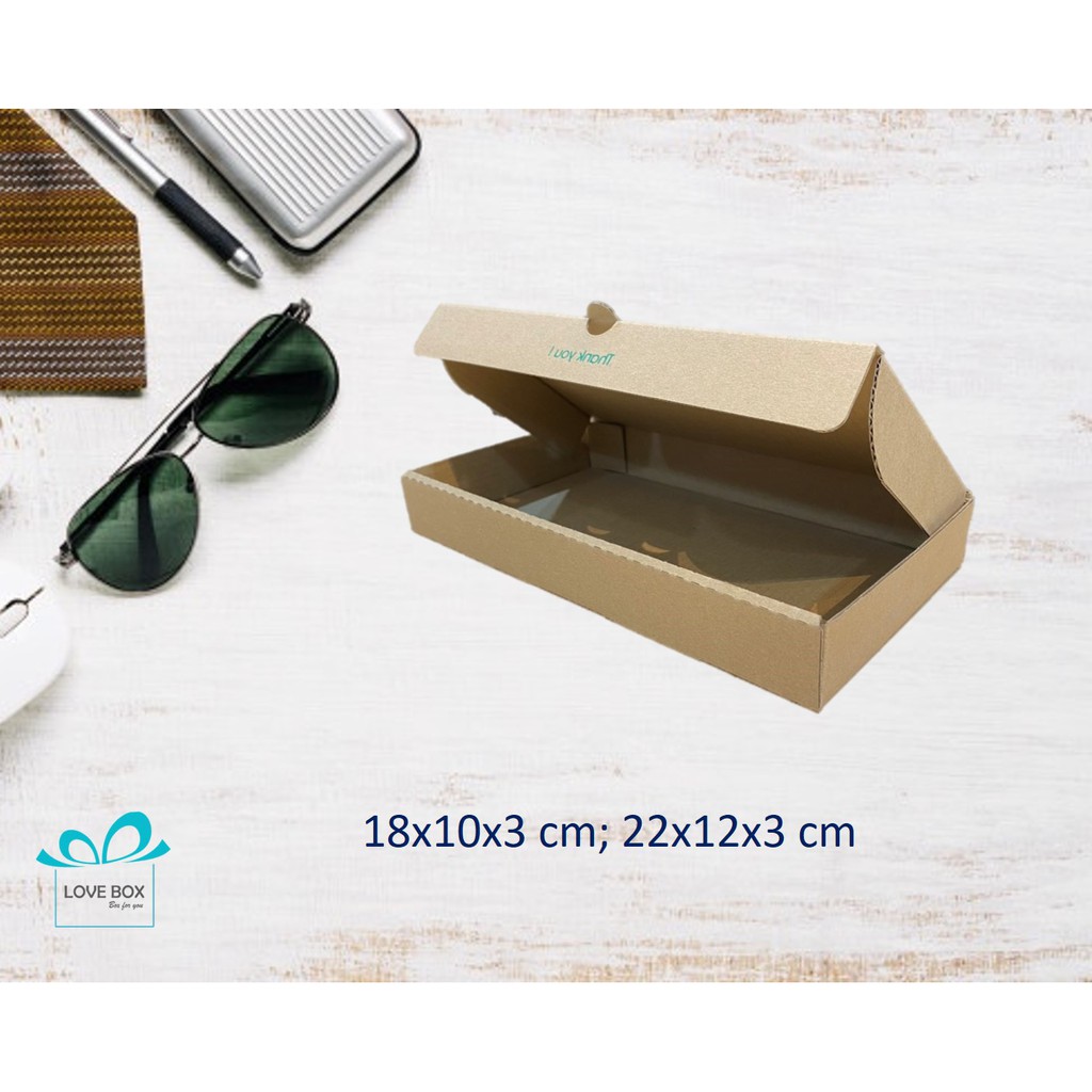 Hộp carton nắp gài 18x10x3 - Combo 25 hộp giá ƯU ĐÃI