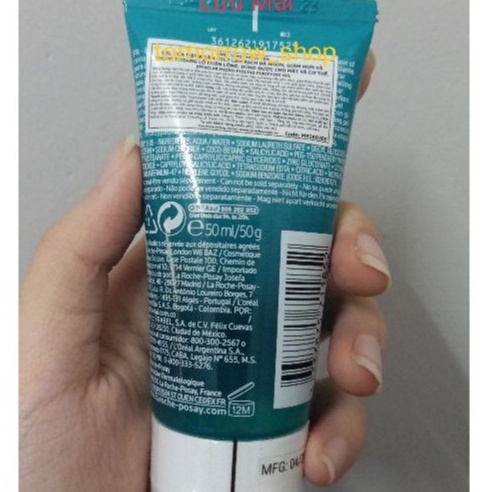 Sữa rửa mặt La Roche Posay Effaclar Purifying Foaming Gel và Micro-peeling Purifying50ml