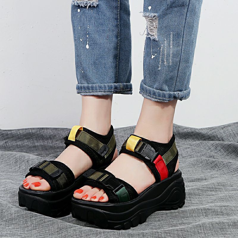 Sandal Nữ Độn Đế Tăng Chiều Cao 7 Mầu Siêu Hót