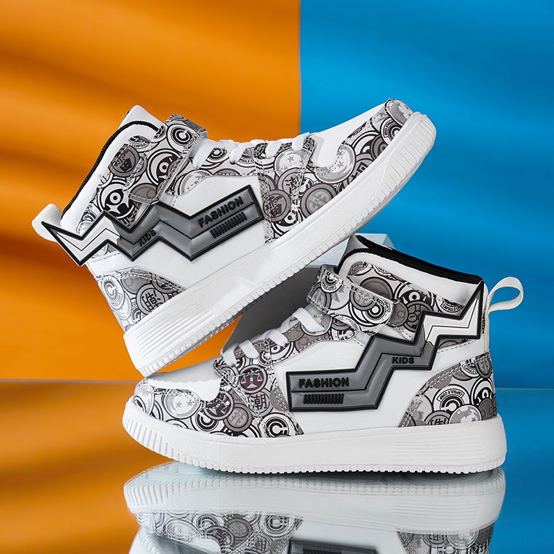 Giày Thể Thao Cổ Cao Siêu Nhẹ Thoáng Khí Thời Trang Cho Bé