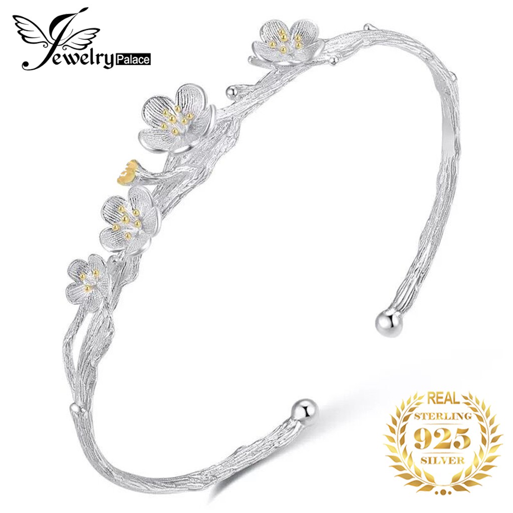 925 vòng tay bạc nữ vòng tay hoa vàng trang sức thời trang