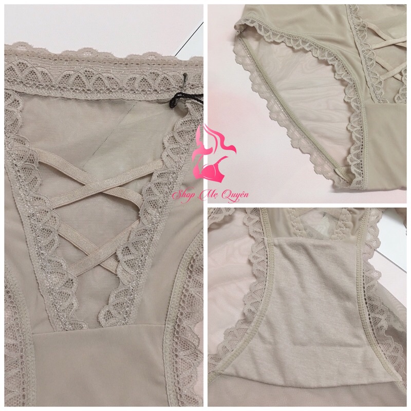 Quần lót ren nữ đan chéo thời trang, chất liệu ren mềm mịn cho cô bé khô thoáng cả ngày