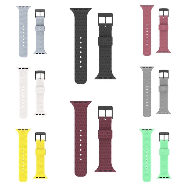 Dây Silicone U Dot cho đồng hồ thông minh iwatch series 7 6 5 4 3 2 1 size 45mm 44mm 42mm 41mm 40mm 38mm