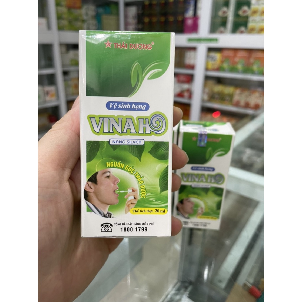 Xịt họng Vinaho Thái Dương chai 20ml