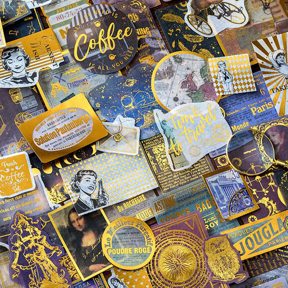 Sticker Dán Trang Trí In Chữ Trung Quốc Night 'S Dream Journal