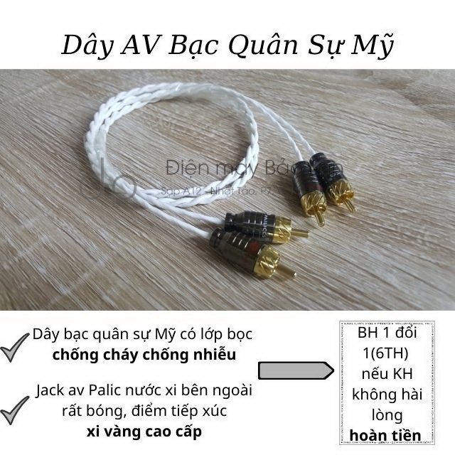 ( Bạc Quân Sự Mỹ ) Dây AV Xịn, Day Tín Hiệu AV