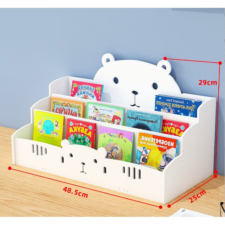 [ Siêu Xinh] Kệ sách để bàn hình gấu cho bé dành cho cả bé trai bé gái đẹp nhất năm TXT01