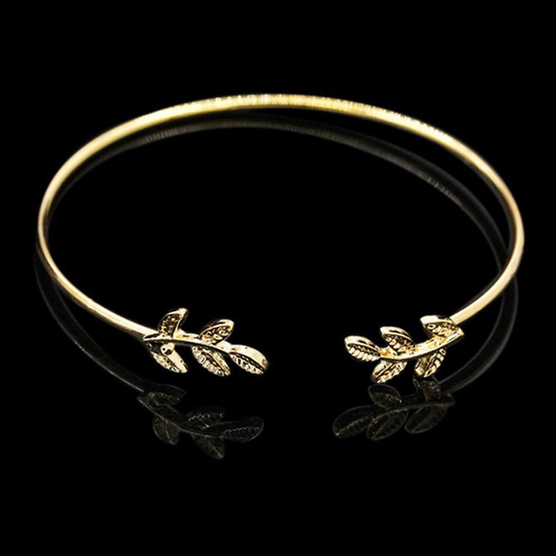 Vòng tay hình chiếc lá phong cách âu mỹ thời trang dành cho nữ