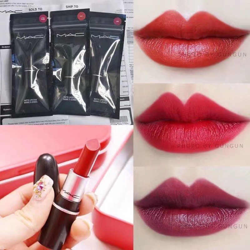 ( Minisize) Son MAC mini RUBY WOO/CHILI/Lady Danger/ Dubonnet/ Marrakesh Chuẩn Auth