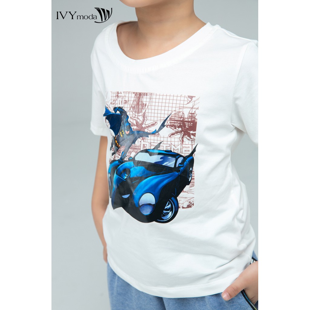 Áo thun bé trai in hình Batman IVY moda MS 57K1081