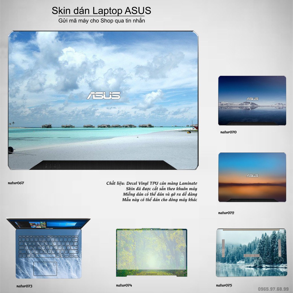 Skin dán Laptop Asus in hình thiên nhiên nhiều mẫu 3