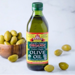 Dầu olive extra virgin hữu cơ bragg 473ml