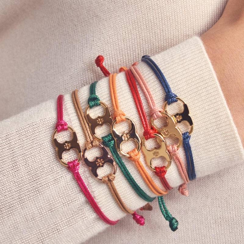 Vòng Tay Dây Sáp Nhiều Màu Sắc Mạ Đồng 18k Phong Cách Hàn Quốc