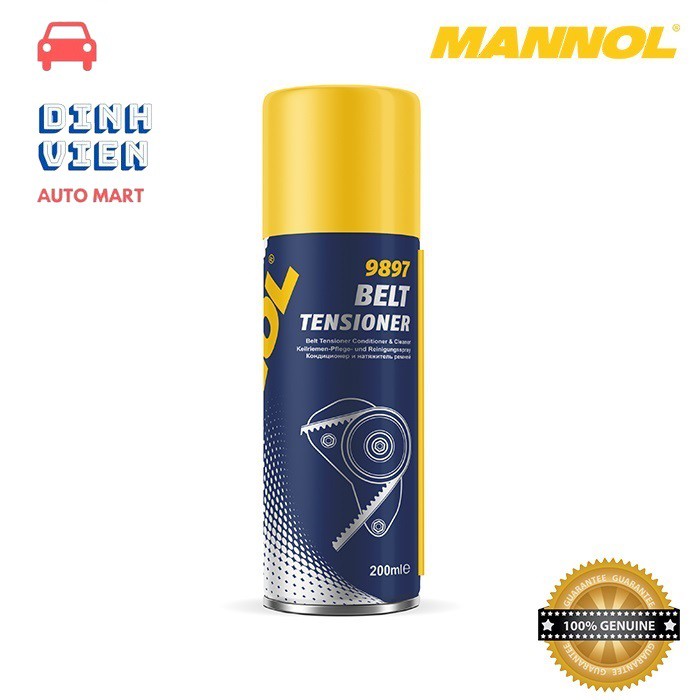 Chai Chống Trượt Dây Cuaroa MANNOL 9897 Belt Tensioner 200ML Belt Tensioner Conditioner &amp; Cleaner