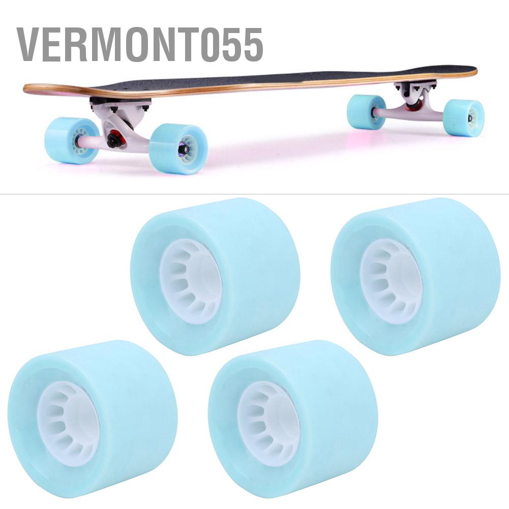 Vermont055 4Pcs/Set PU Durable Longboard Dance Board Skateboard Replacement Wheel Accessory