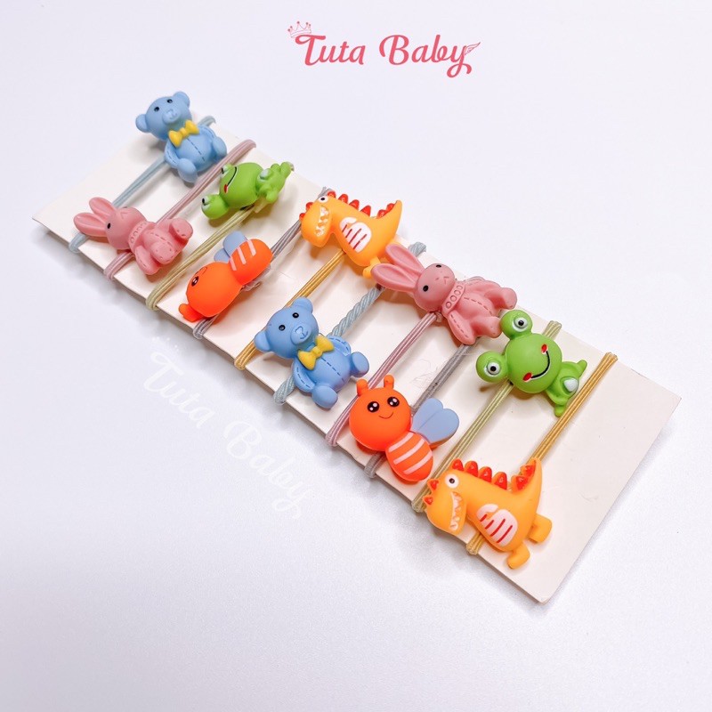 Set 10 dây buộc tóc cho bé gái hình ngộ nghĩnh đáng yêu