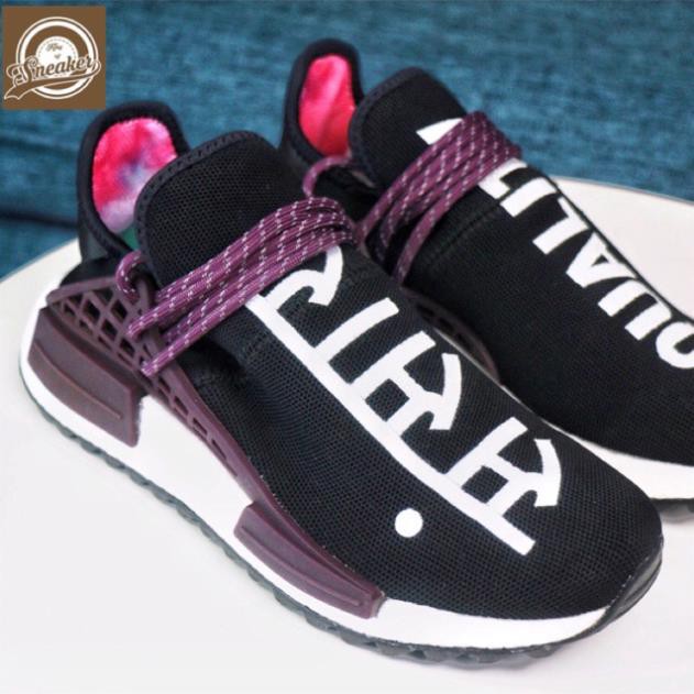 XẢ ( Uy tín nhất ) Giầy thể thao sneaker NMD HUMAN RACE EQUALiITY đen chữ trắng Còn Hàng đổi trả trong 7 ngày * new ₆