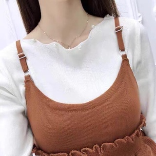 Váy len dài thắt eo xoè giữa hai dây