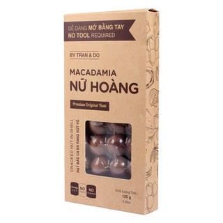 Hạt mắc ca Macadamia Nữ Hoàng đã rang nứt vỏ (125g)