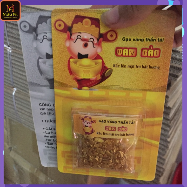 Chọn đồ thờ cho BÀN THỜ THẦN TÀI: hương thần tài, cốt nạp tượng ông tài ông địa, gạo thần tài, thất bảo [ Campaign]
