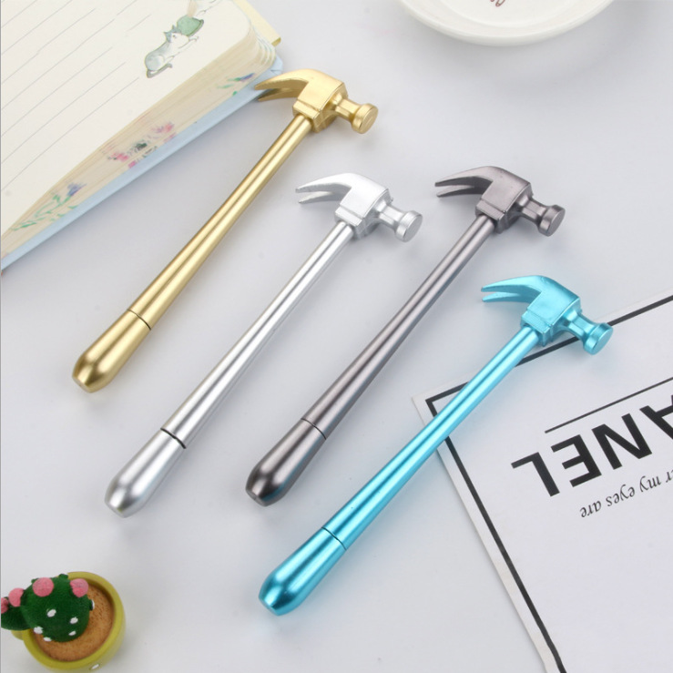 1 Bút mực vỏ nhựa hình chiếc búa sáng tạo dễ thương ngòi 0.5mm