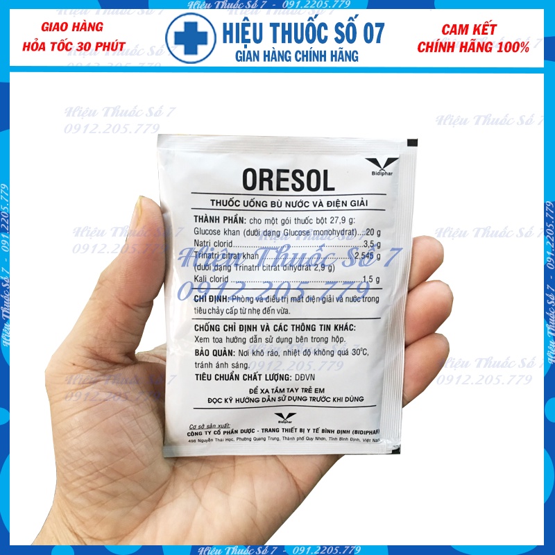 Combo 3 gói ORESOL bù nước và chất điện giải