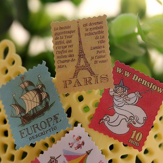 Set 80 miếng sticker tem phong cách Hàn Quốc: