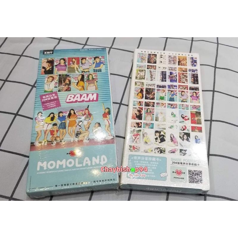 Hộp 30 tấm postcard + 120 sticker  BLACKPINK ITZY SEVENTEEN WANNAONE TWICE MOMOLAND GOT7 BTS WINNER TFboys BIGBANG