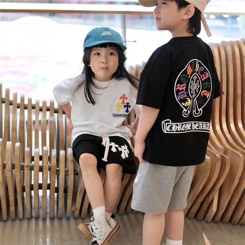 Set bộ quần đùi áo thun cho bé họa tiết CH 7 màu vải cotton mềm mịn, thoáng mát – Sammy_VN