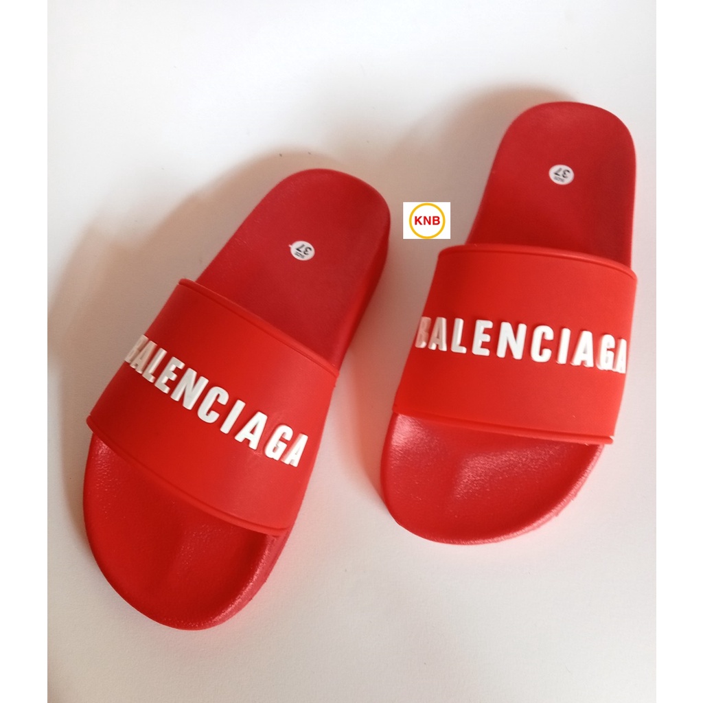 Dép Balenciaga ❤️FREESHIP + KÈM HỘP❤️ dép quai ngang thể thao nam nữ - Dép Balenciaga Nam Nữ - Dép Balen Đỏ