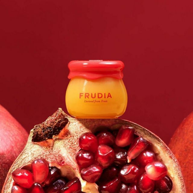 Son dưỡng mật ong lựu FRUDIA POMEGRANATE HONEY LIP BALM 3in1