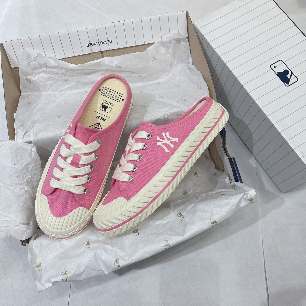 [CHÍNH HÃNG] GIÀY MLB MULE *ĐẠP GÓT* - *HỒNG/PINK* - 2022**