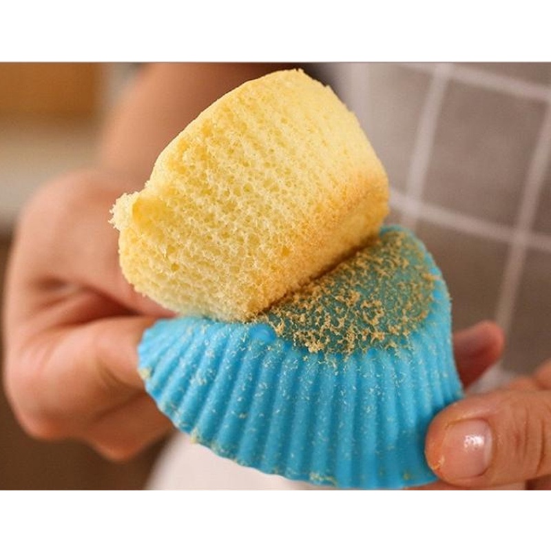 Khuôn Silicon Làm Bánh Bông Lan, Cupcake, Muffin, Rau Câu Tiện Lợi - Tái Sử Dụng Nhiều Lần