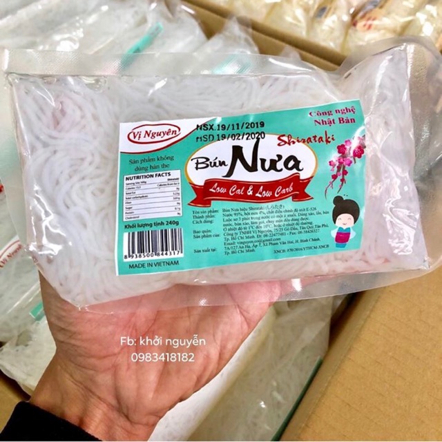 Cơm Bún Mì Miến Phở Nưa 05 Gói Tùy ChọnFREESHIPCho Keto Das