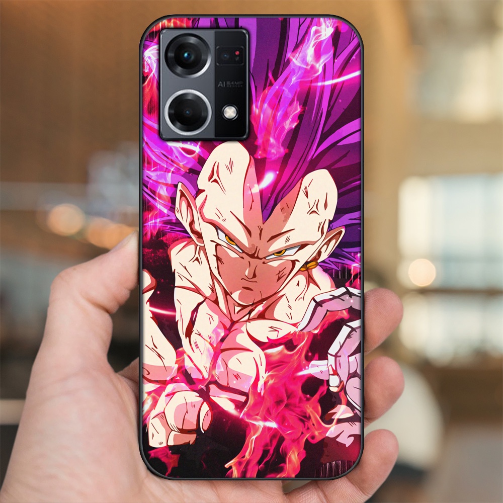 Ốp lưng Oppo Reno 8 4G viền đen in hình Vegeta Dragon Ball