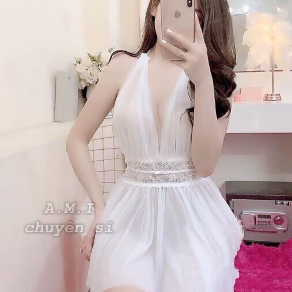 Váy ngủ sexy [ẢNH THẬT SÀN] váy ngủ voan công chúa