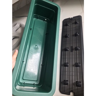 Combo Bộ Chậu Nhựa Vuông/Dài Đa Năng + móc treo, Khung treo đa năng - Multi-function Square/Long Plastic Pots Set