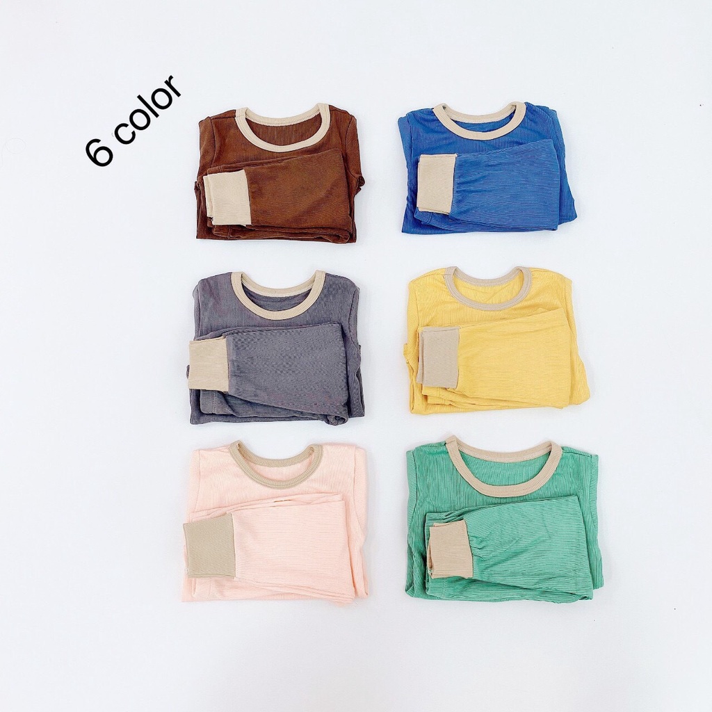 Bộ dài tay Minkymom-PeeKaBoo chất cotton lạnh co giãn 4 chiều cho bé Trai, bé Gái