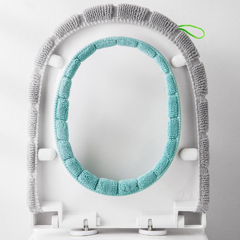 Vỏ Bọc Bệ Ngồi Toilet Chất Liệu Dệt Kim Dễ Vệ Sinh H7I2