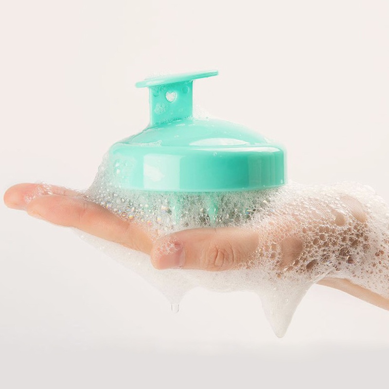 Bàn Chải Silicone Mini Mát Xa Da Đầu Khi Tắm Tiện Dụng