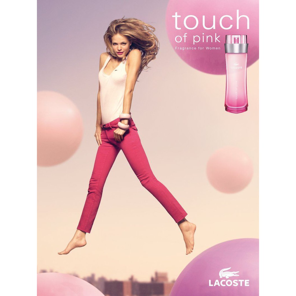 Nước hoa nữ cao cấp authentic Lacoste Touch of Pink eau de toilette 90ml (Đức)