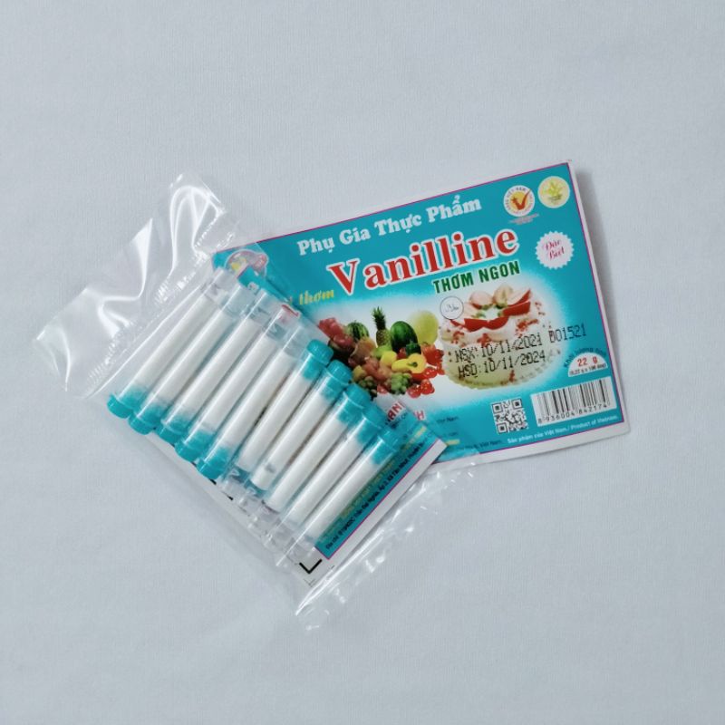 Combo 2 vĩ bột thơm Vanilline 10 ống 0,22g