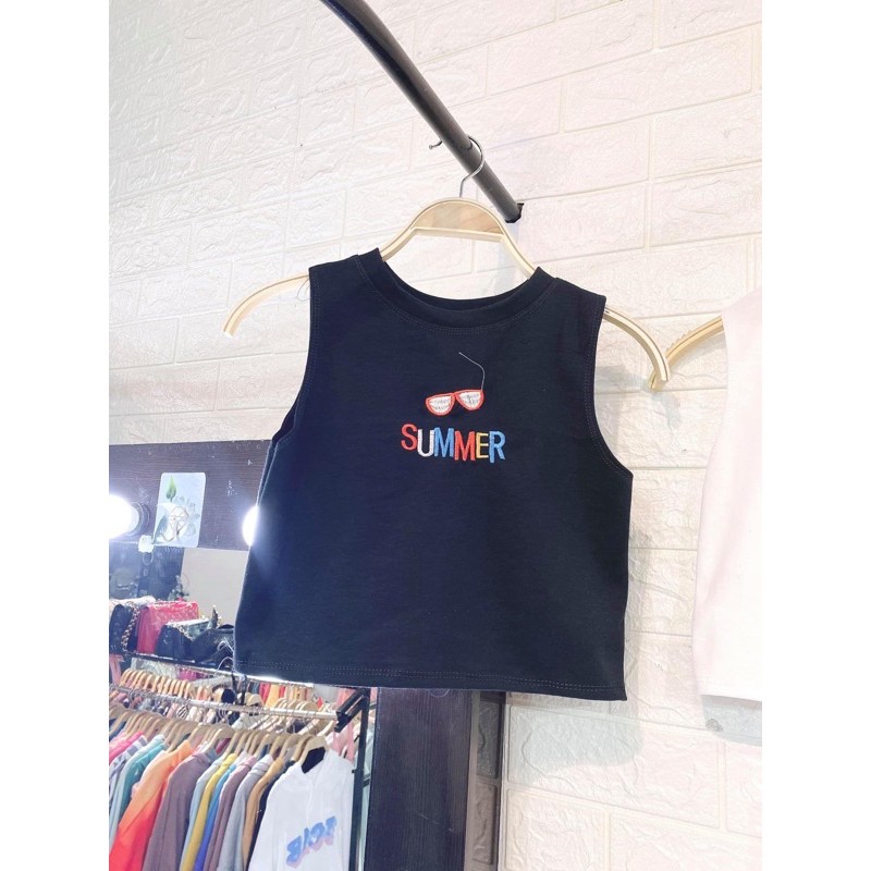 [HOT HOT HOT] Áo Croptop Thêu SUMMER Ulzzang (Có Video ,Ảnh Thật) cho bạn sự trẻ trung, cá tính và tự tin