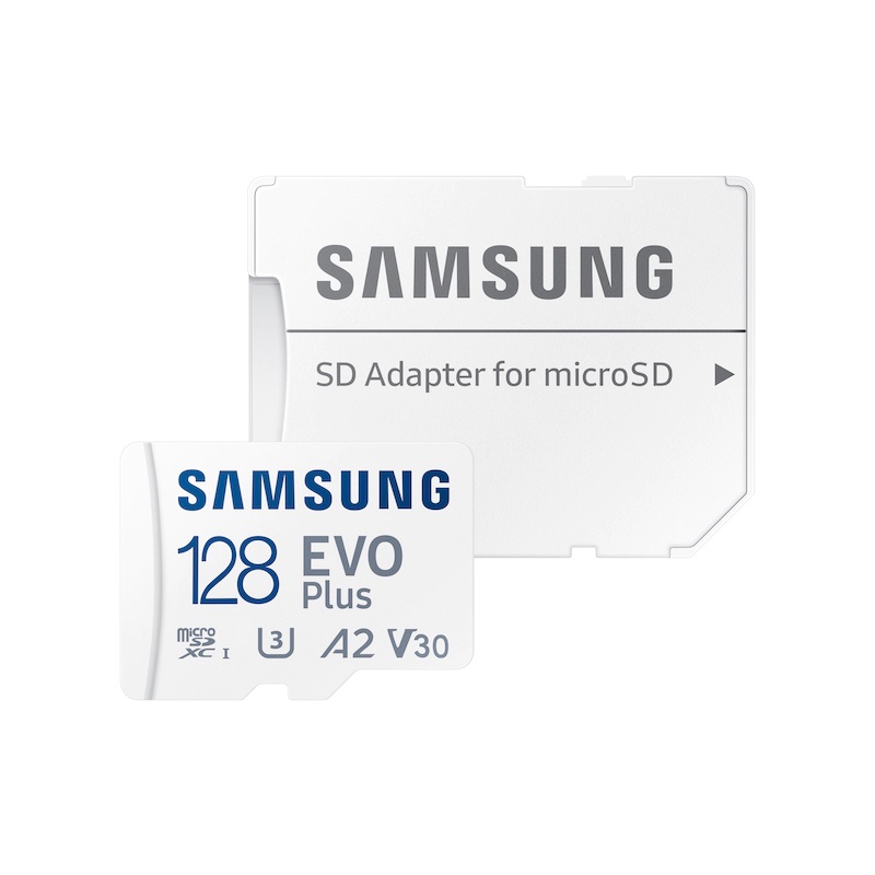 Thẻ nhớ MicroSDXC Samsung Evo Plus U3 A2 V30 512GB / 256GB / 128GB 130MB/s V2021 (Trắng)