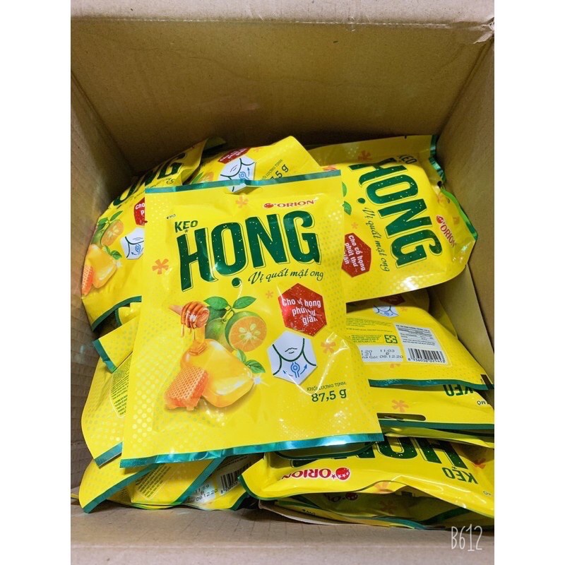 Kẹo ngậm họng Orion vị quất mật ong gói 87g