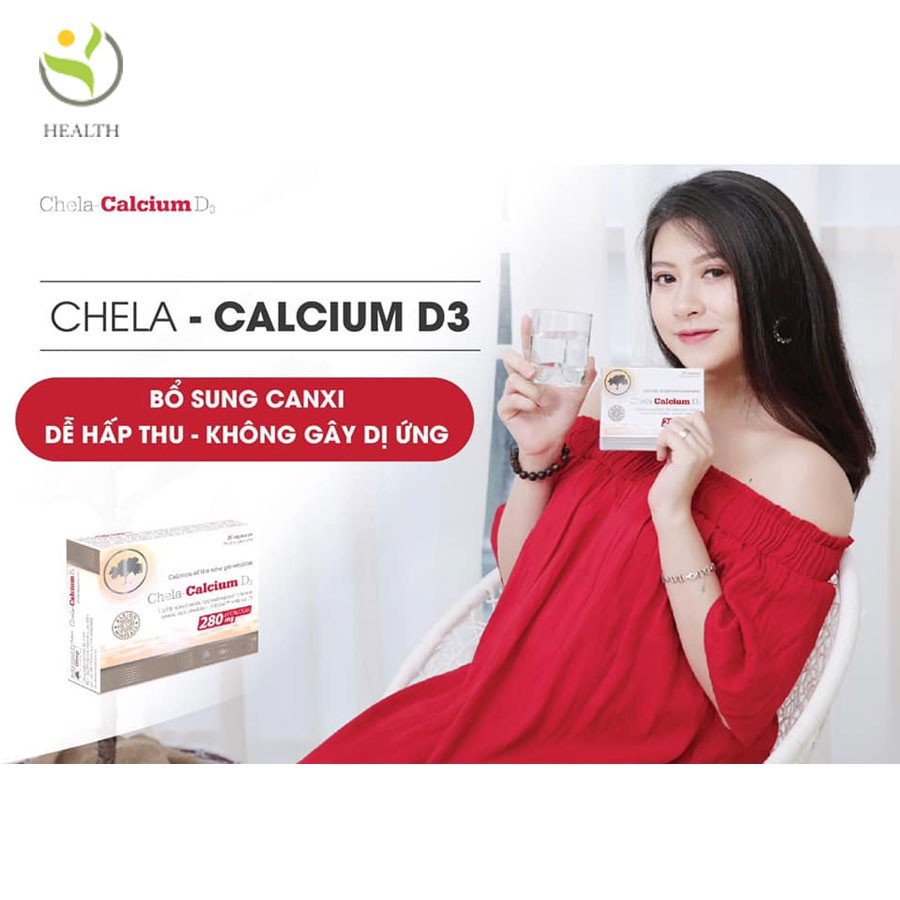 Viên Uống Chela-Calcium D3 hỗ trợ phát triển chiều cao hộp 30 viên - Healthy Pharmacy