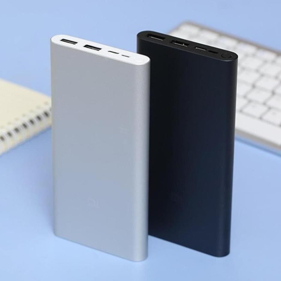 Pin sạc dự phòng Xiaomi Gen 3 dung lượng 10.000 mAh 2021 Mới Nhất,2 cổng sạc Usb tiện lợi, bản nội địa chuẩn 10.000 mAh