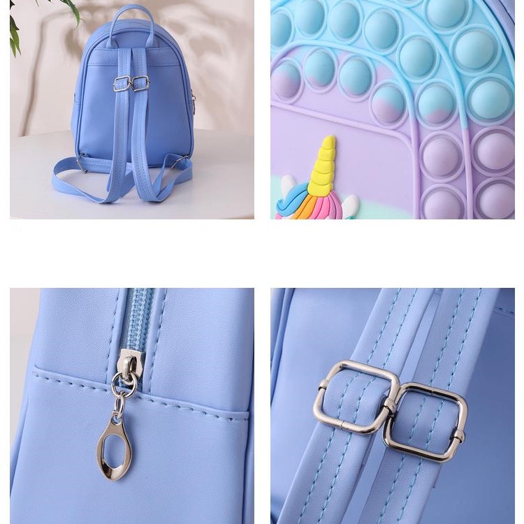 Rodent Pioneer Ba Lô Giải Nén Bốn Màu Hình Kỳ Lân Dễ Thương Thời Trang Cho Trẻ Em Giải Trí Có Sẵn