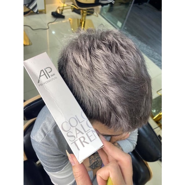 Màu Nhuộm AP Nâu Xám Khói Trì 6.11 Intensde Dark Blonde Ash Hair Dye Cream