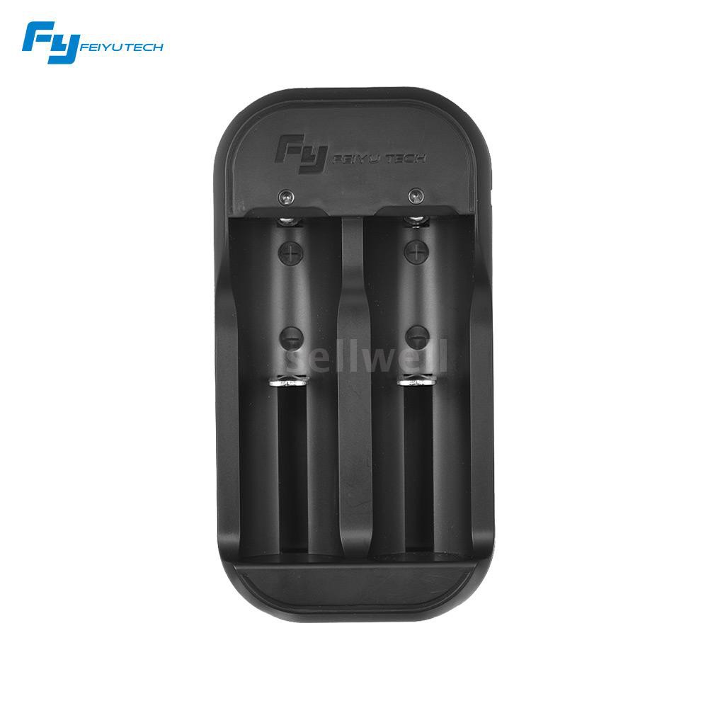 Bộ sạc pin 2 khe FeiyuTech dành cho pin 16340 / 18350 / 18650 / 22650 của tay cầm chống rung G5 SPG G4 WG